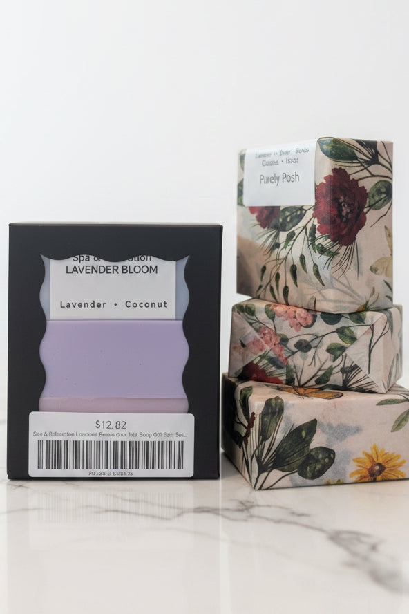 Spa & Relaxation Lavender Bloom Goat Milk Soap Gift Set – Decor
