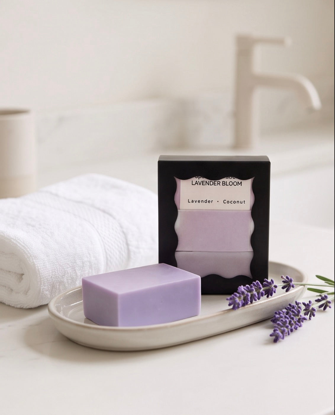 Spa & Relaxation Lavender Bloom Goat Milk Soap Gift Set – Decor