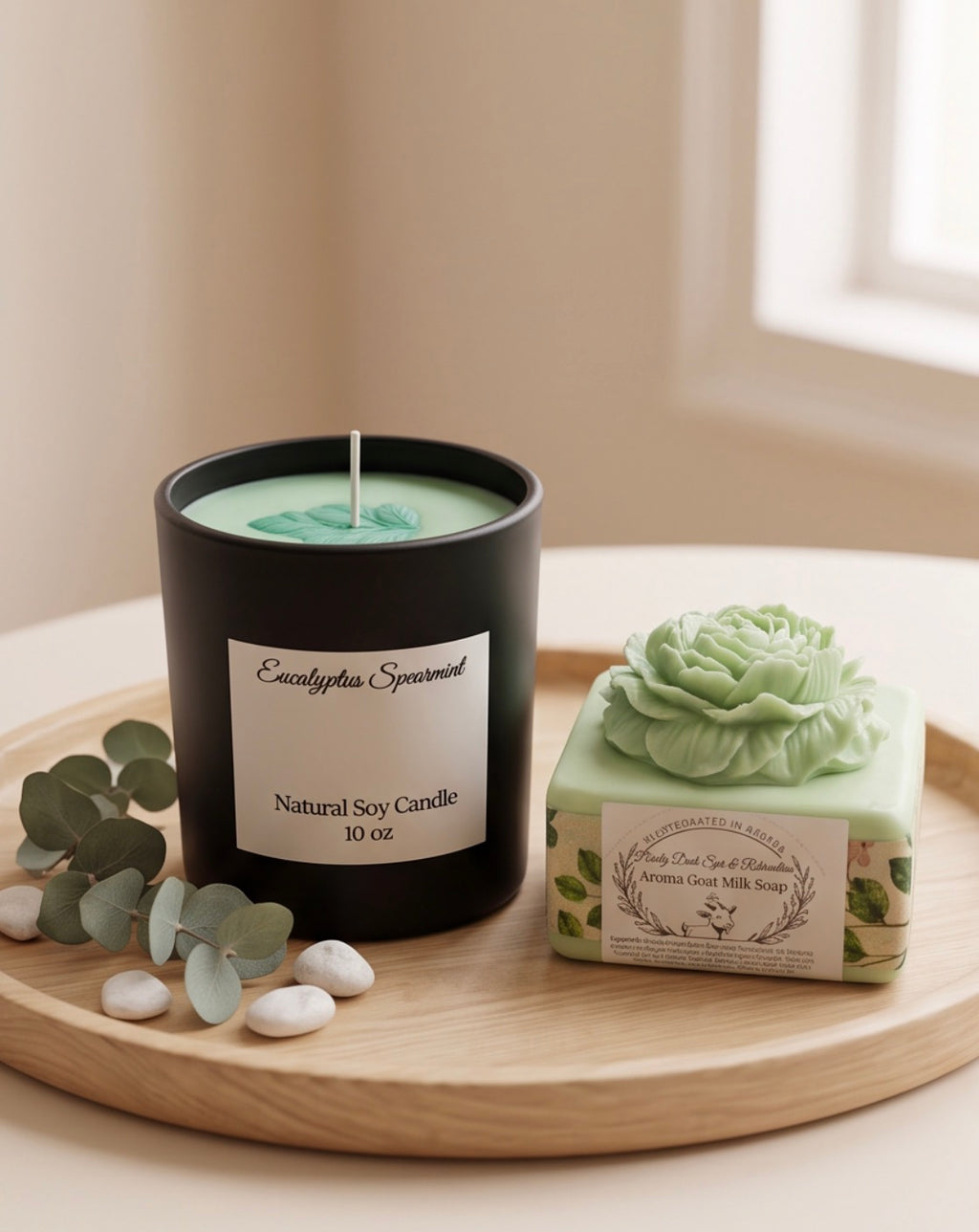 Purely Posh Spa & Relaxation – Aroma Goat Milk Soap & Candle Gift Set