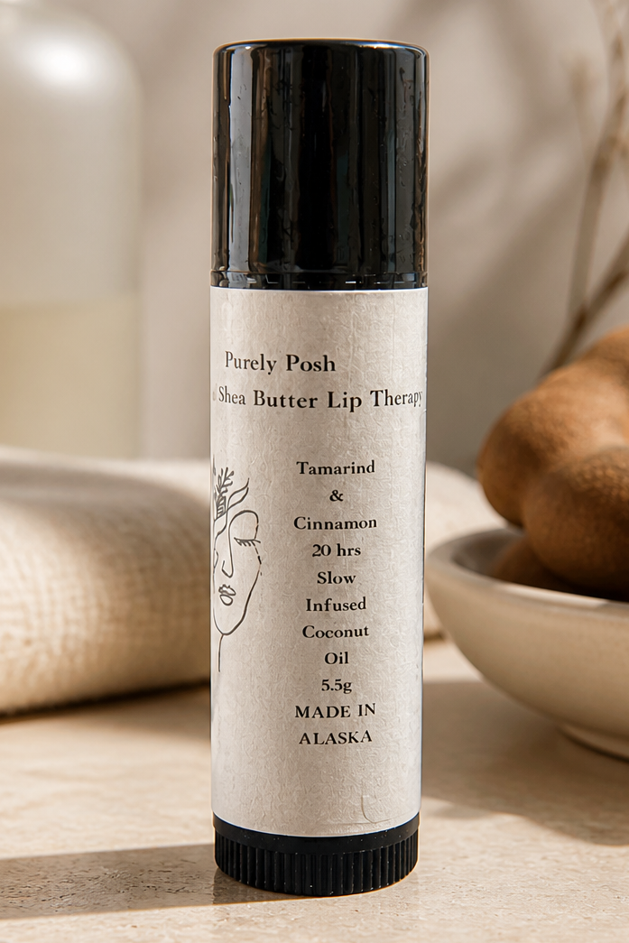 Gift set 7 pcs Slow-Infused Tamarind & Cinnamon Lip Therapy | Coconut Oil Base | 5.5g.