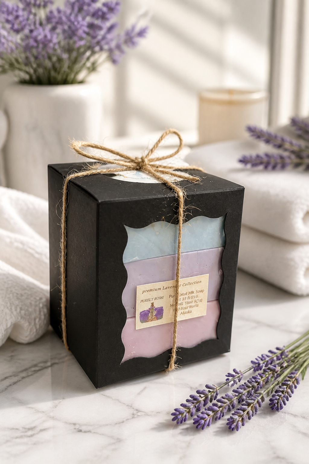 Lavender Collection Goat Milk Soap Gift Set — 3 Bars | Handcrafted in Alaska