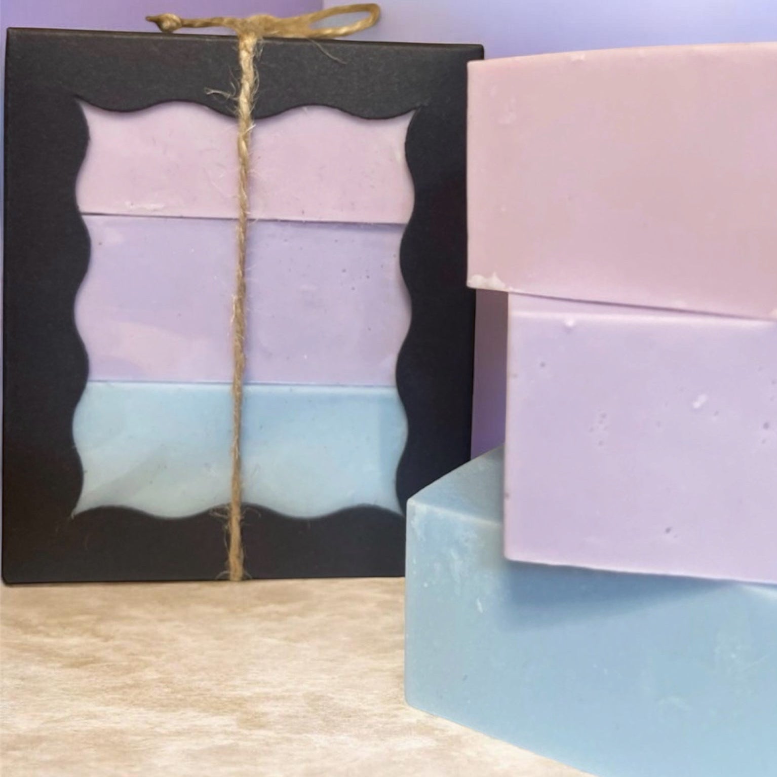 Spa & Relaxation Lavender Bloom Goat Milk Soap Gift Set & Decor