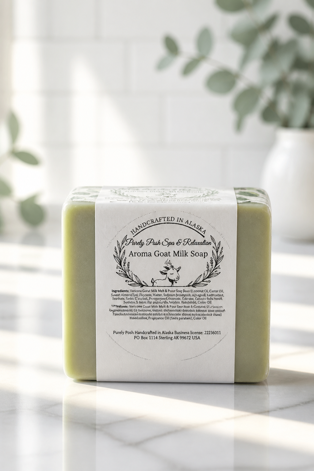 Purely Posh Spa & Relaxation – Aroma Goat Milk Soap & Candle Gift Set